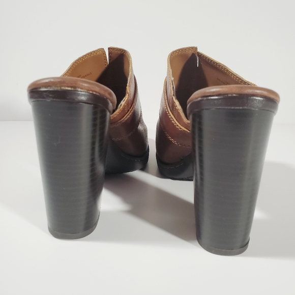 BOC Born Heeled Leather Slip on Mules sz 7 - Picture 5 of 12